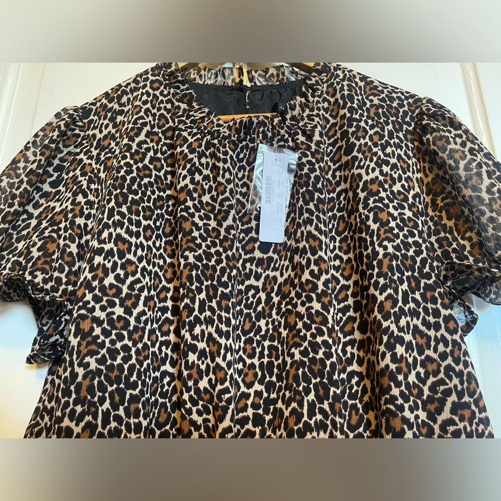 J. Crew NWT Animal Print Blouse - Picture 5 of 14